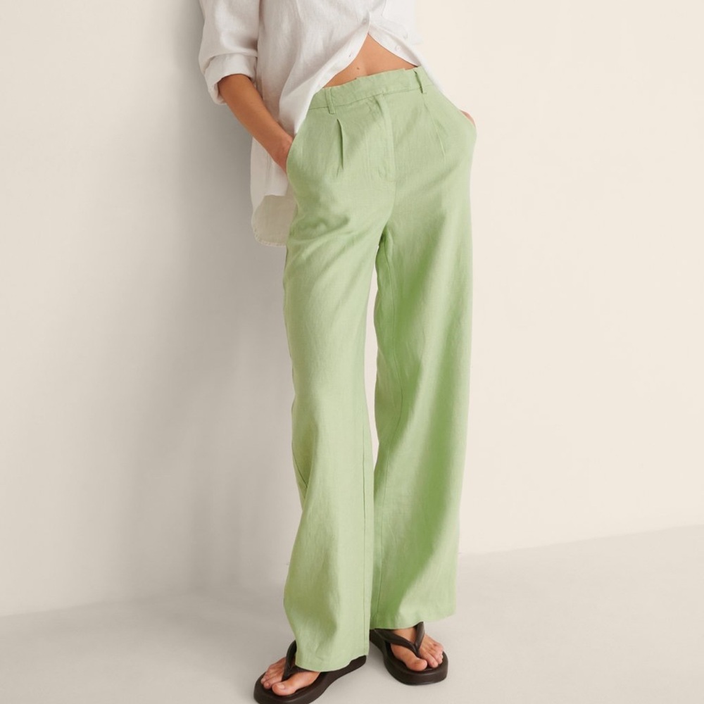 Chic Mint Green Wide Leg Pants
